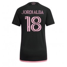 Inter Miami Jordi Alba #18 Bortatröja Dam 2024-25 Korta ärmar